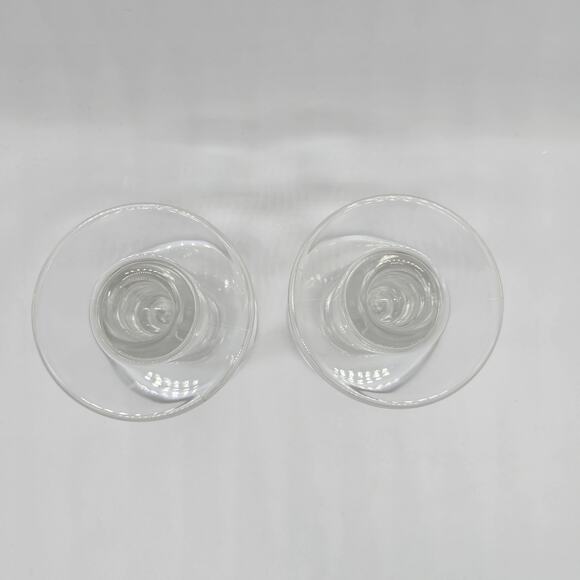 Marc Aurel Nachtmann Crystal Taper Candle Holders Set of 2 Made in Germany - Picture 3 of 8